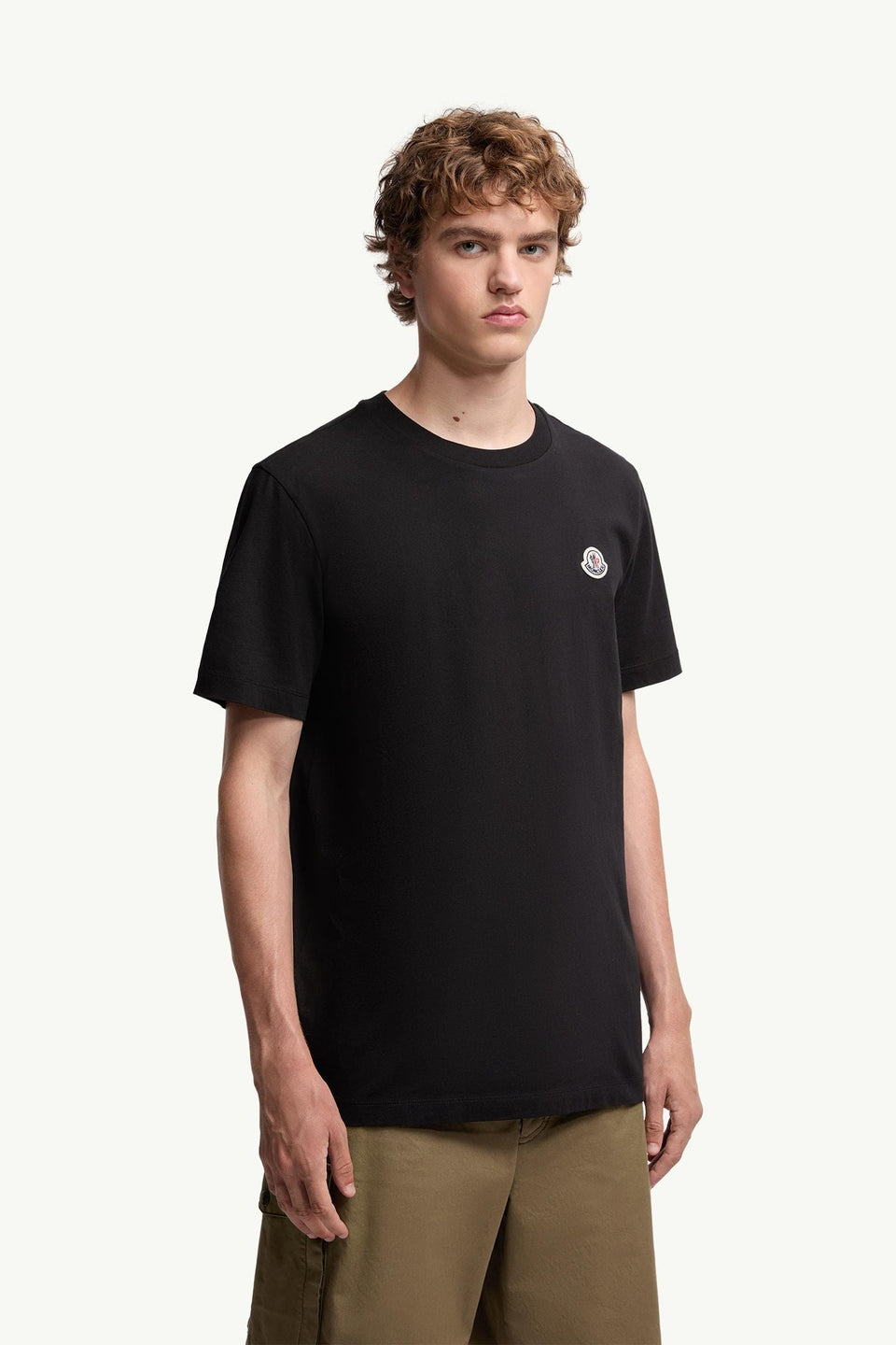 Moncler Logo Patch Cotton T-Shirt (Pack Of Three) Black Black