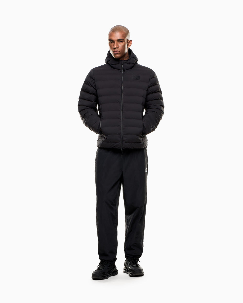 EA7 Water-resistant Winter jacket with a fixed hood