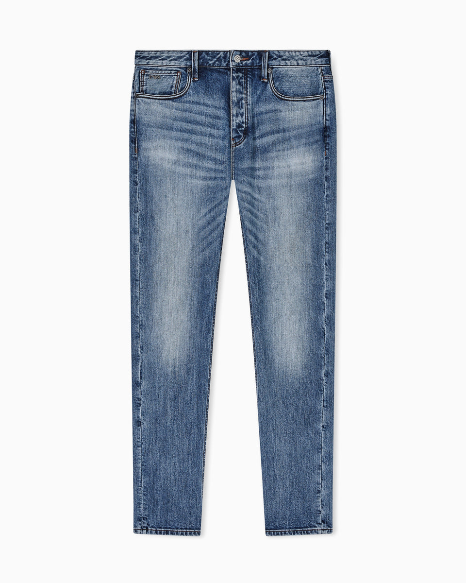 Emporio Armani J75 slim-fit, stone-washed 8.6-oz comfort stretch-denim jeans