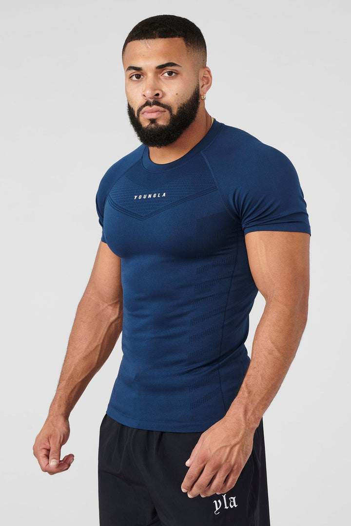 YOUNG LA 475 SuperVillain Compression Tees Navy