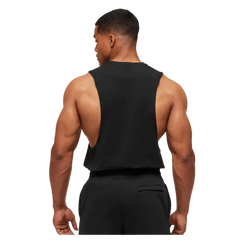 Gymshark Prime Drop Arm Tank Black/Brand Blue