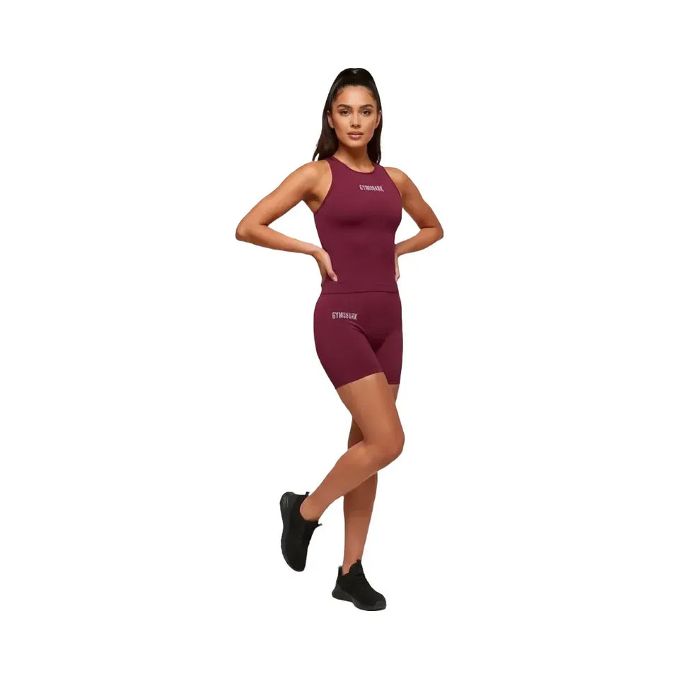 Gymshark Everyday Seamless Graphic Tank Strong Pink