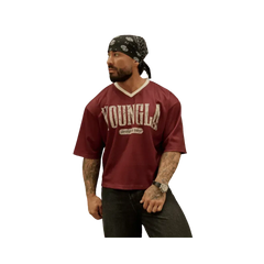 Young LA Football Cropped Jersey Burgundy