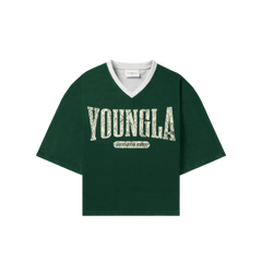 Young LA Football Cropped Jersey Green