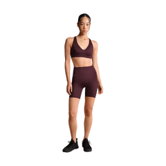 Nike x Skims Shine Women's V-Neck Bra CURRANT