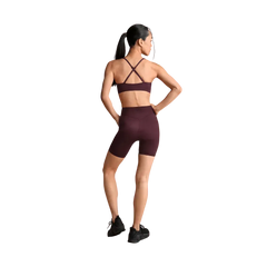 Nike x Skims Shine Women's V-Neck Bra CURRANT