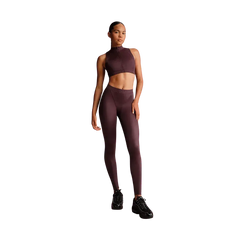 Nike x Skims Shine Women's High-Waisted V-Panel 26" Leggings  CURRANT