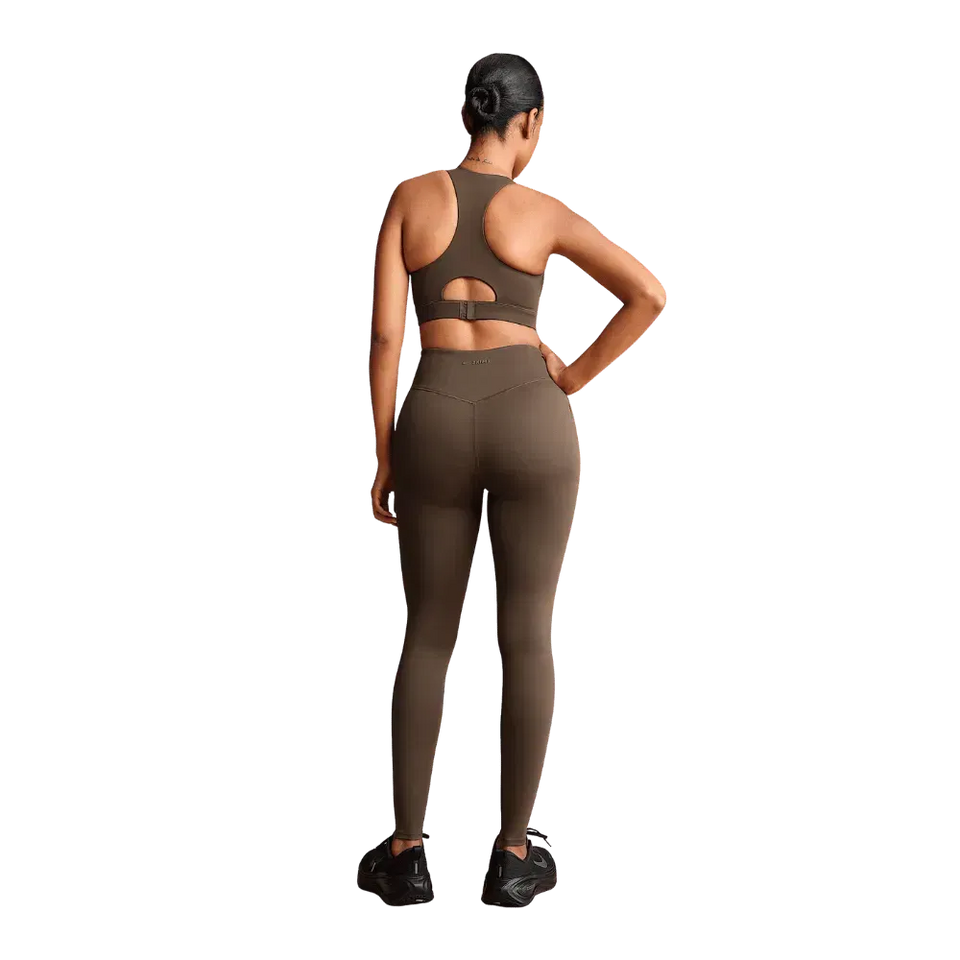Nike X SkimsWomen's High-Neck Bra Dark Sepia