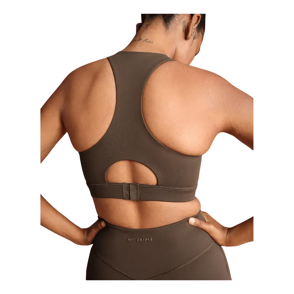 Nike X SkimsWomen's High-Neck Bra Dark Sepia