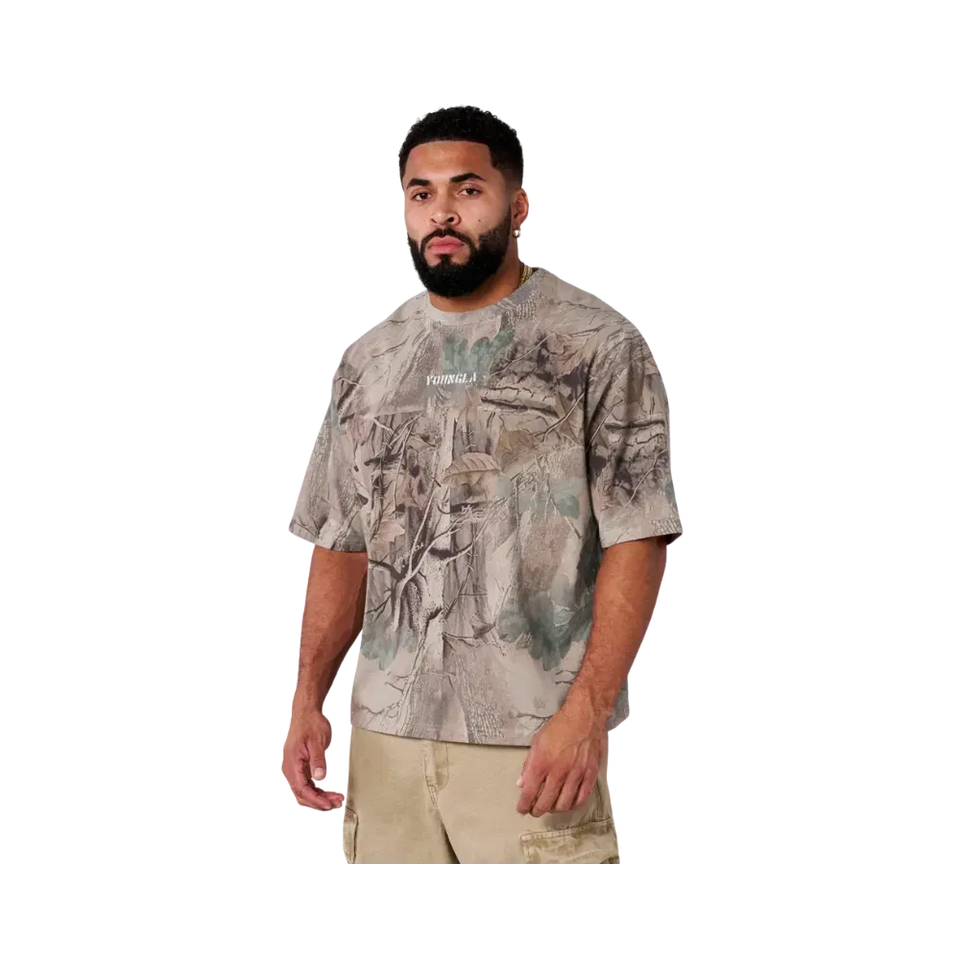 YoungLA Tree Camo Collection Tees Beige Tree Camo