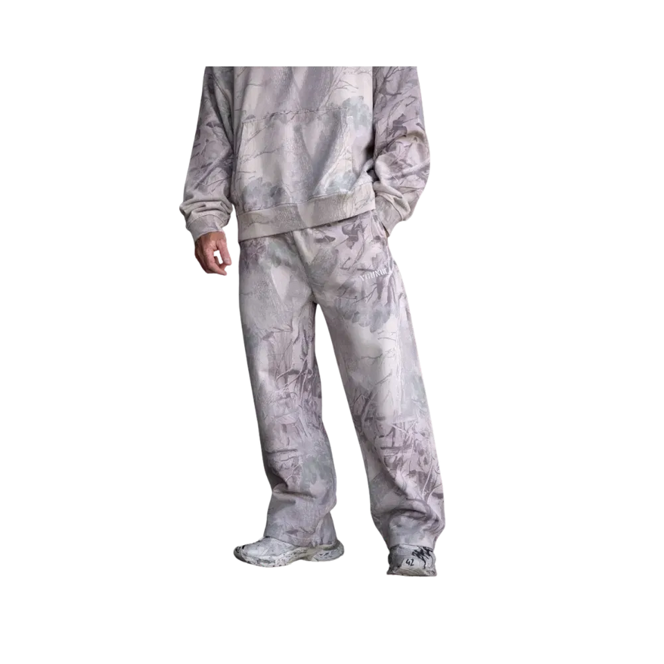 YoungLA Tree Camo Collection No Cuff Sweats Desert Tan Tree Camo