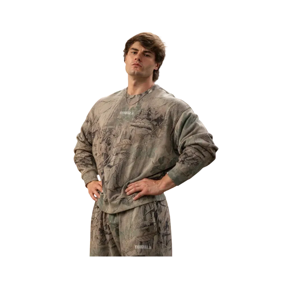 YoungLA Tree Camo Collection Crewnecks Beige Tree Camo