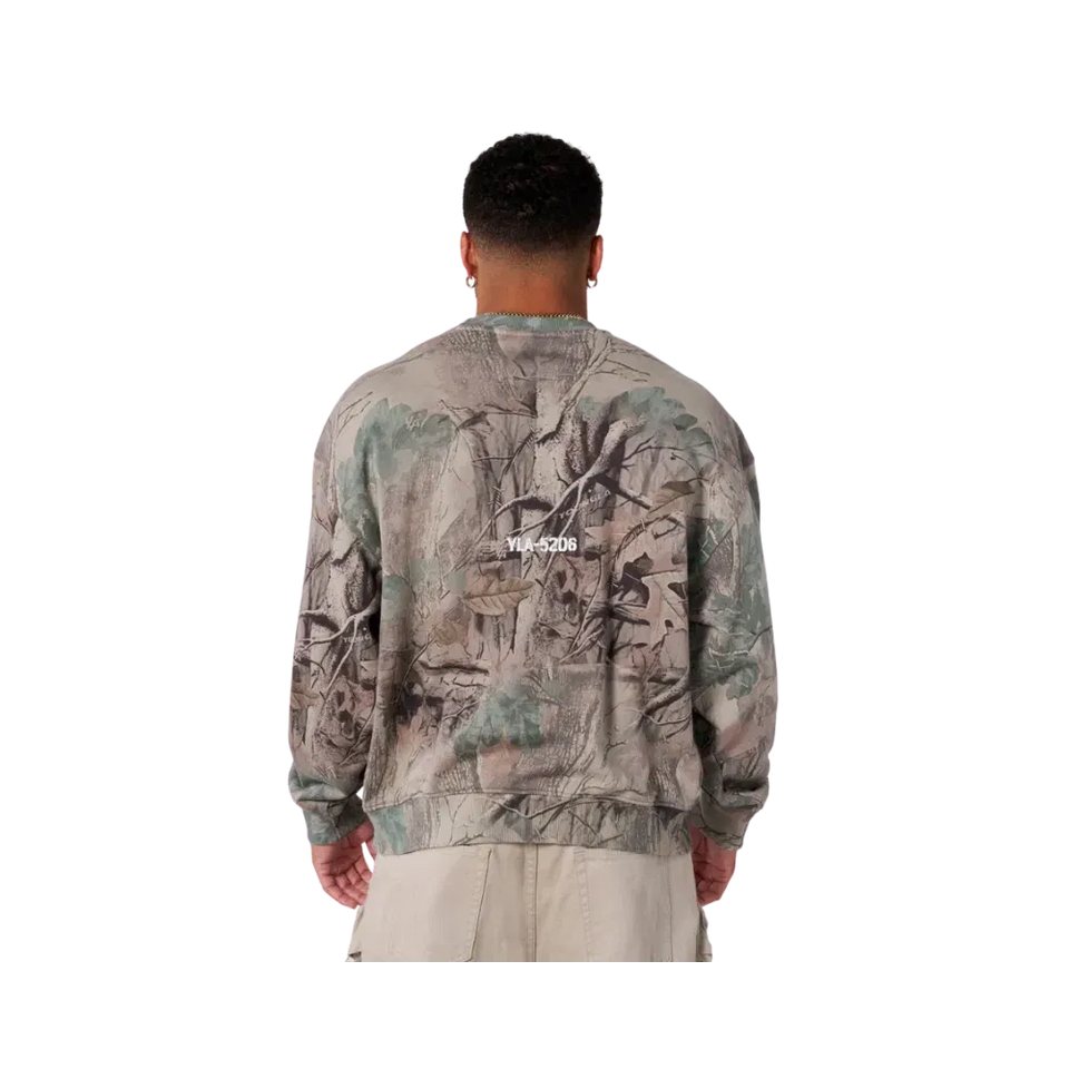 YoungLA Tree Camo Collection Crewnecks Beige Tree Camo