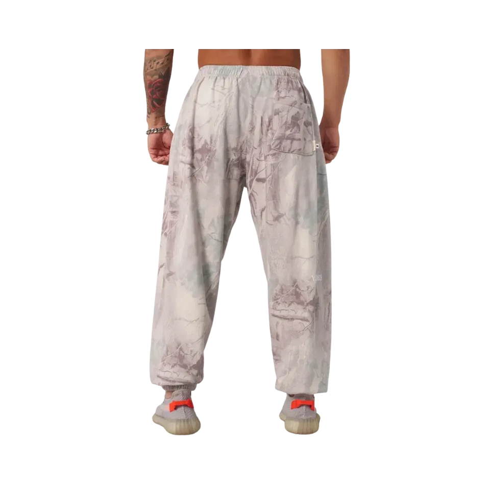 YoungLA Tree Camo Collection Baggy Joggers Desert Tan Tree Camo
