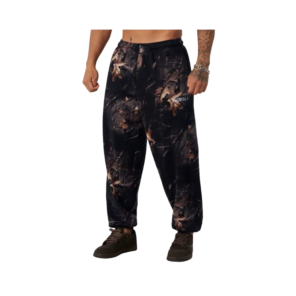 YoungLA Tree Camo Collection Baggy Joggers Black Tree Camo