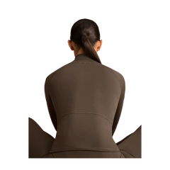 Nike X Skims Matte Women's Mock-Neck Full-Zip Jacket Dark Sepia