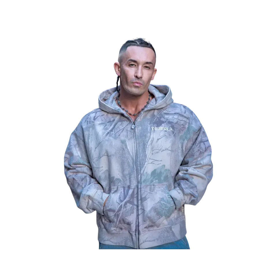YoungLA Tree Camo Collection Zip Up Desert Tan Tree Camo