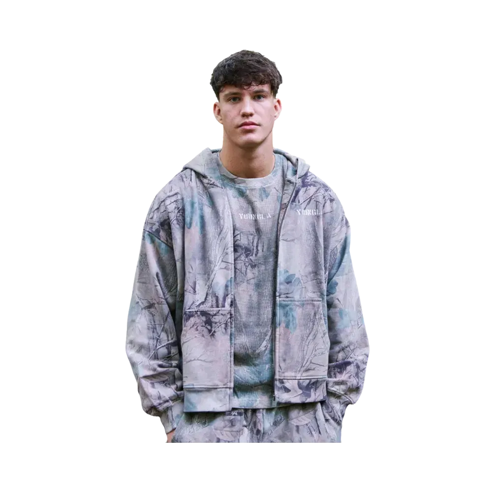 YoungLA Tree Camo Collection Zip Up Desert Tan Tree Camo