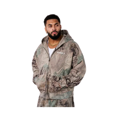 YoungLA Tree Camo Collection Zip Up Beige Tree Camo