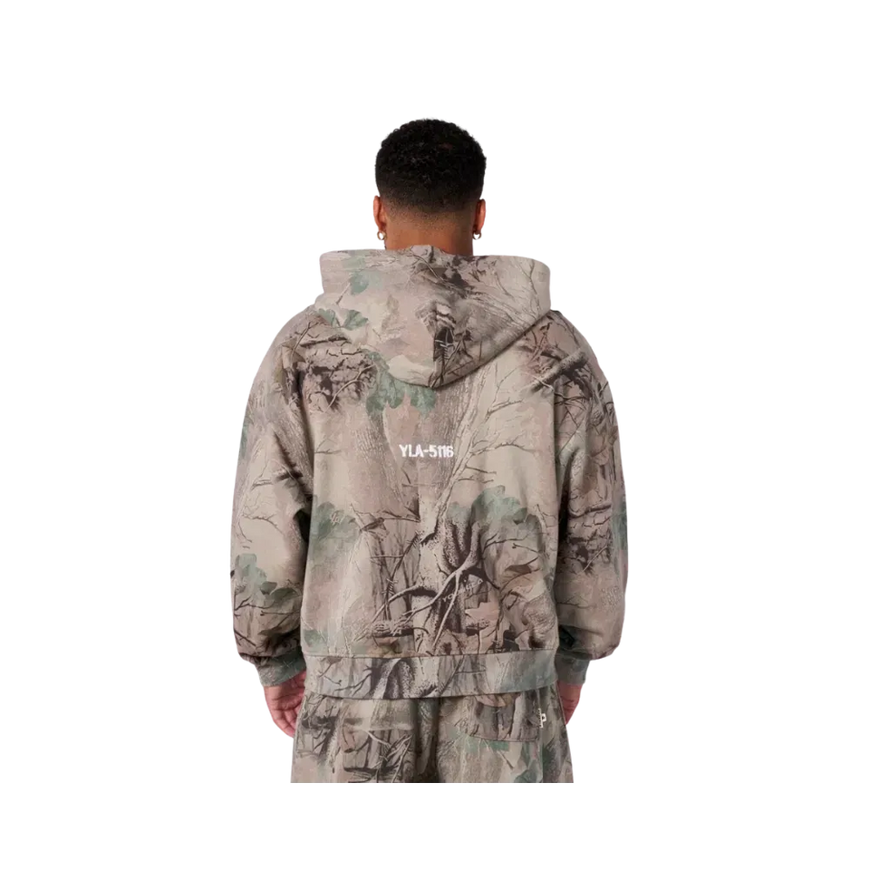 YoungLA Tree Camo Collection Zip Up Beige Tree Camo