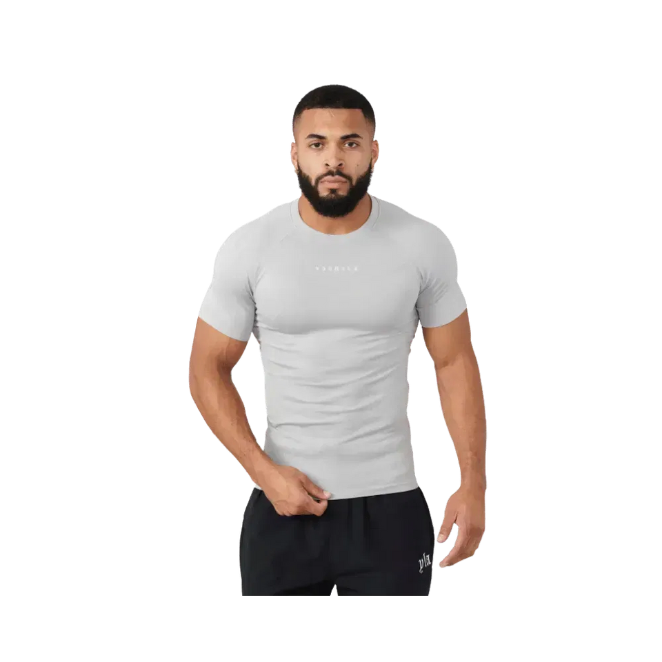 Young LA SuperVillain Compression Tees Grey
