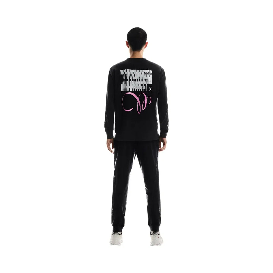 On Club Long-T Graphic Black
