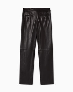 Emporio Armani glove-quality lambskin nappa leather trousers