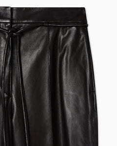 Emporio Armani glove-quality lambskin nappa leather trousers
