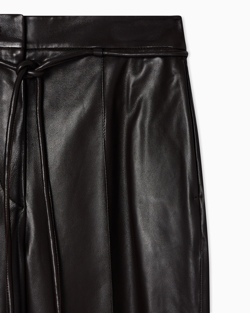 Emporio Armani glove-quality lambskin nappa leather trousers