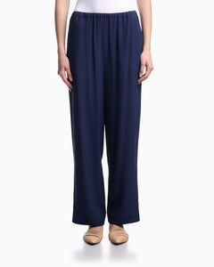 Emporio Armani flowing micro leopard spot jacquard trousers