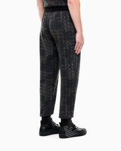 EA7 Regular fit pants Logo Series in cotton-blend jersey