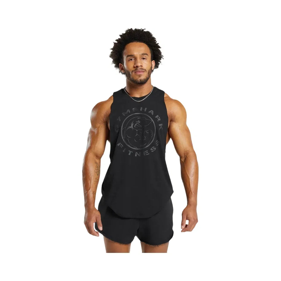 Gymshark Legacy Drop Arm Tank "Black"