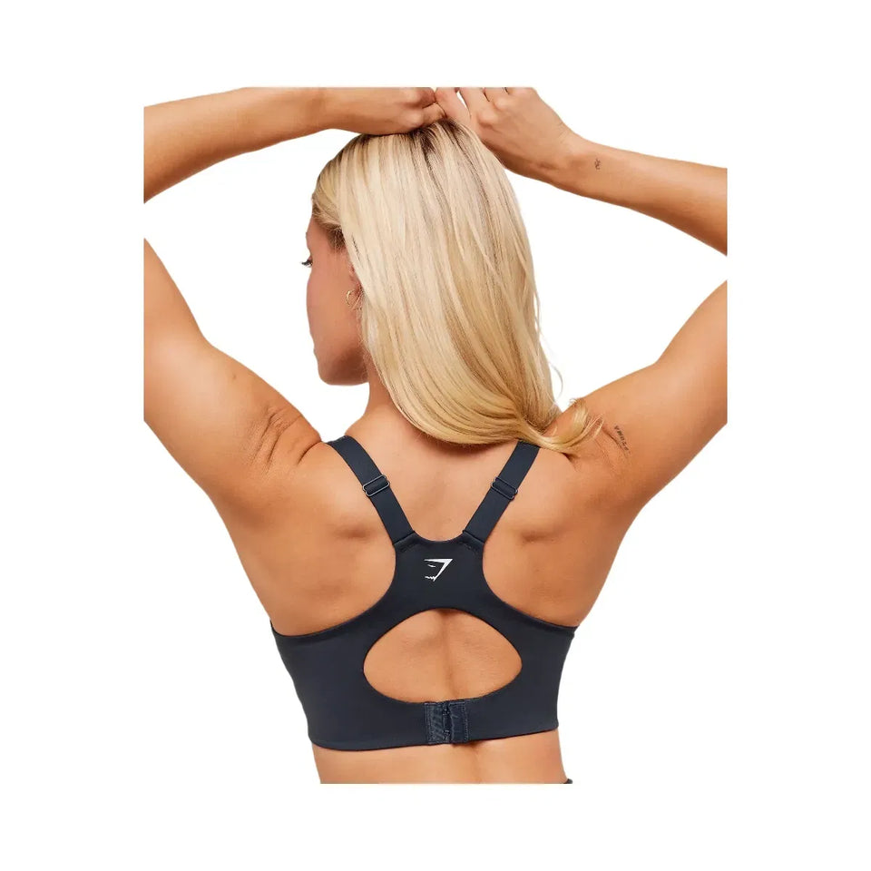 Gymshark High Support V-Neck Sports Bra "Heavy Blue"