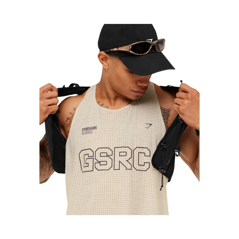 Gymshark Running Elite Race Vest Pebble Grey