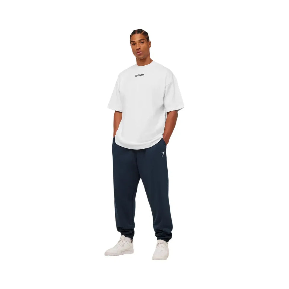 Gymshark Crest Oversized Joggers Gs Navy