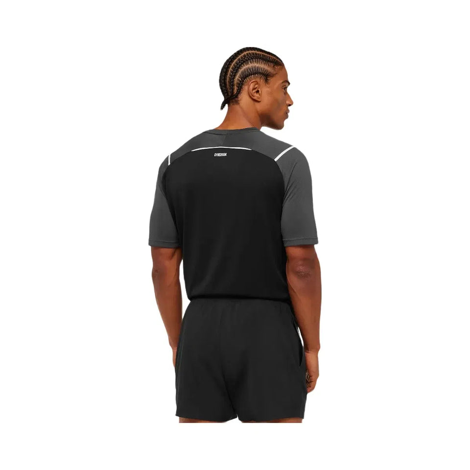 Gymshark Arrival Contrast T-Shirt "Grey Black"