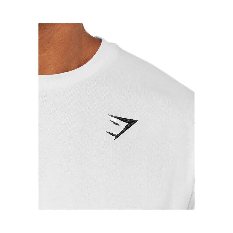 Gymshark Crest Oversized T-Shirt Gs White