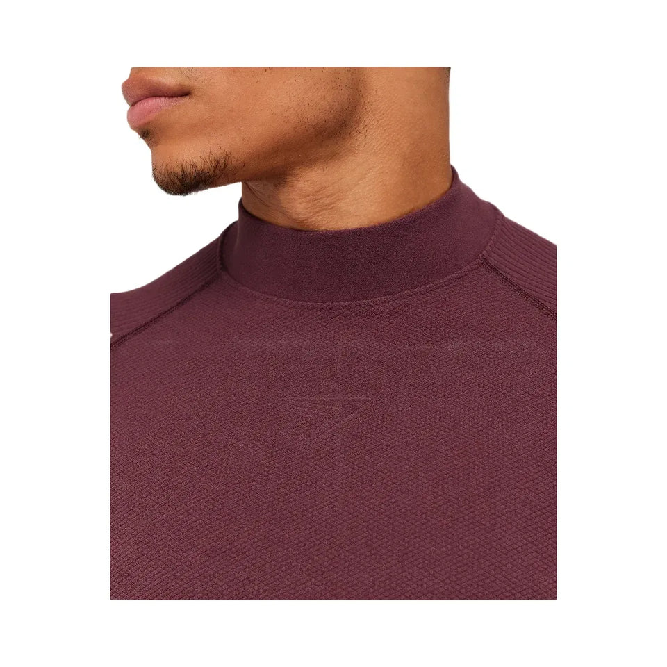 Gymshark Physique Long Sleeve T-Shirt "GS Impact Burgundy GS Cherry Purple"
