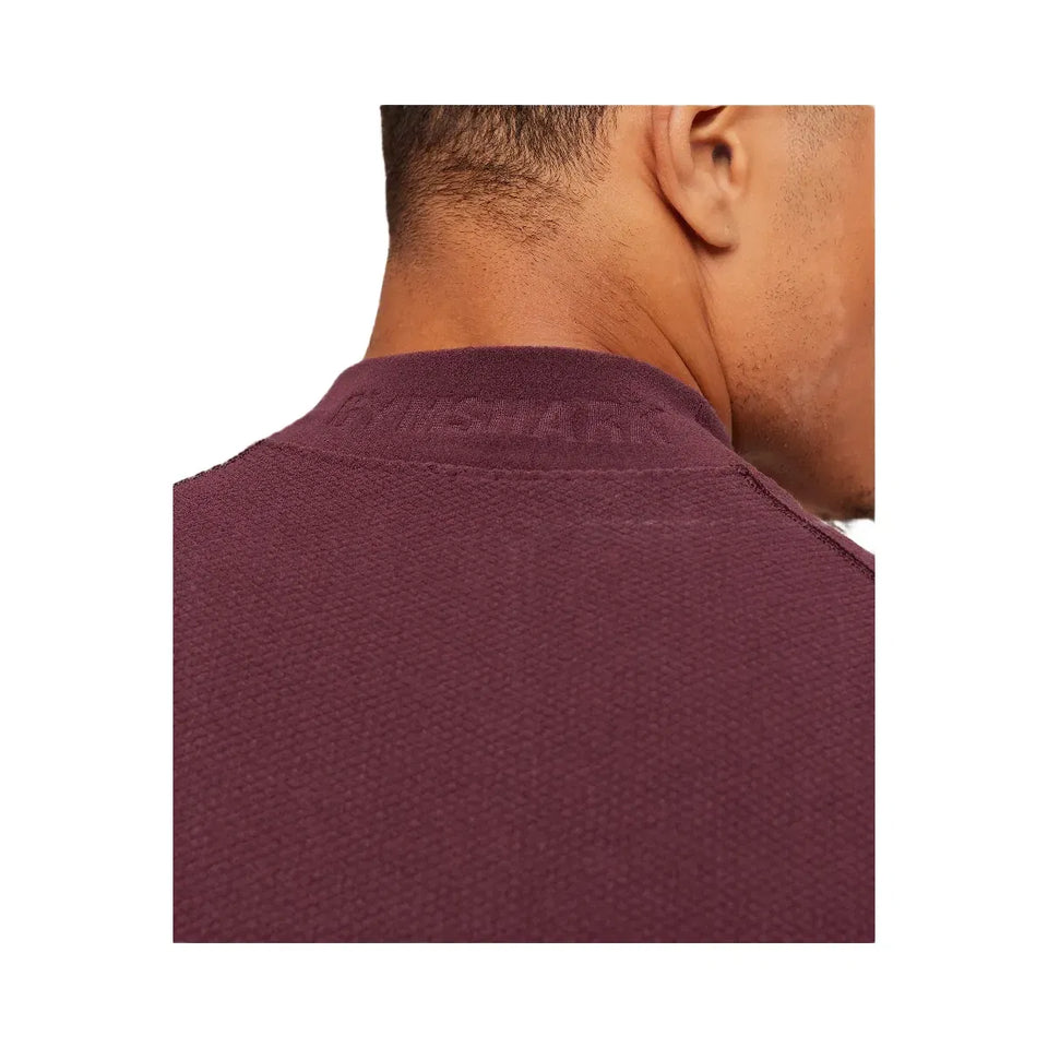Gymshark Physique Long Sleeve T-Shirt "GS Impact Burgundy GS Cherry Purple"