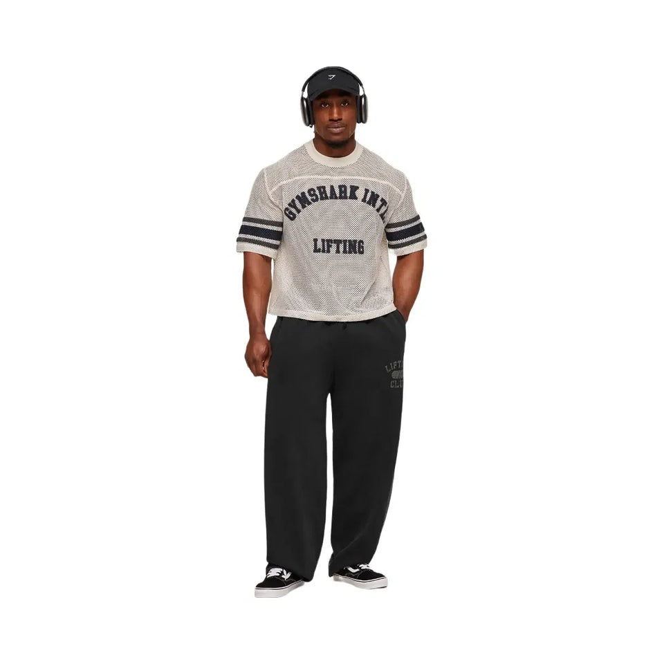 Gymshark Collective Mesh Contrast Jersey Tinted White