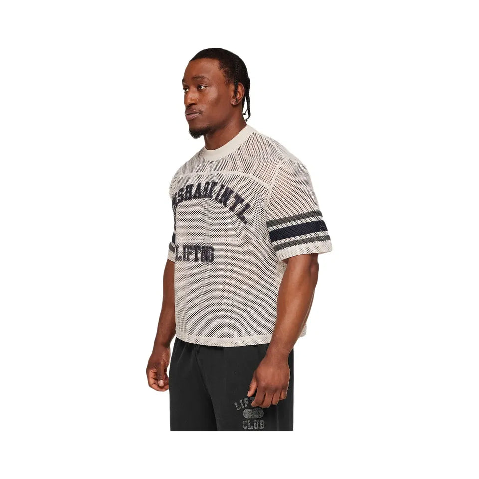 Gymshark Collective Mesh Contrast Jersey Tinted White