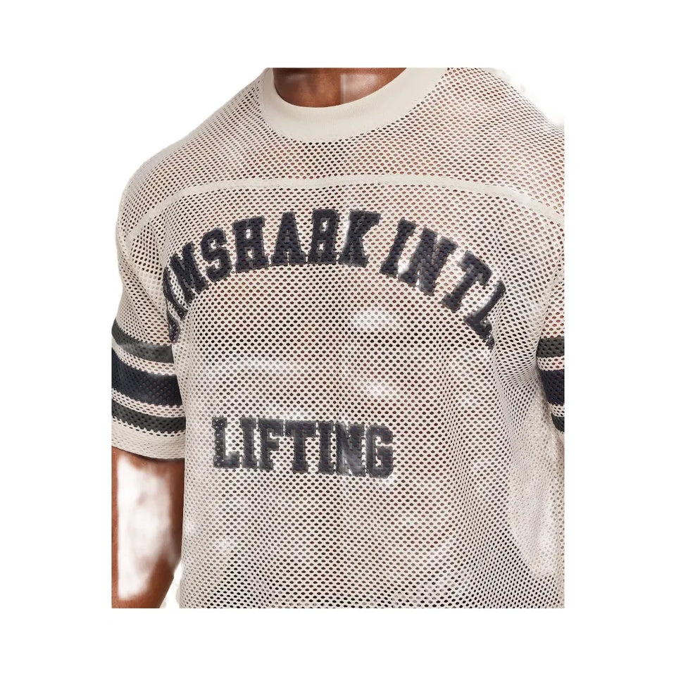 Gymshark Collective Mesh Contrast Jersey Tinted White