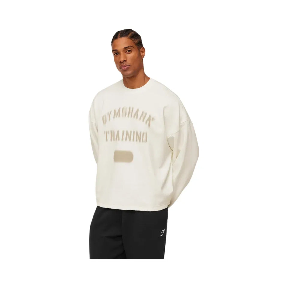 Gymshark Re-Rack Crew Neck Pullover Gs Soft White
