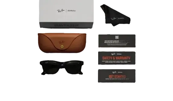 Ray Ban Meta Smart Glasses - Wayfarer Matte Black Graphite Lenses