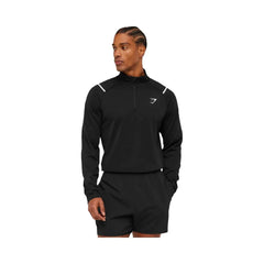 Gymshark Arrival Contrast 1/4 Zip Black