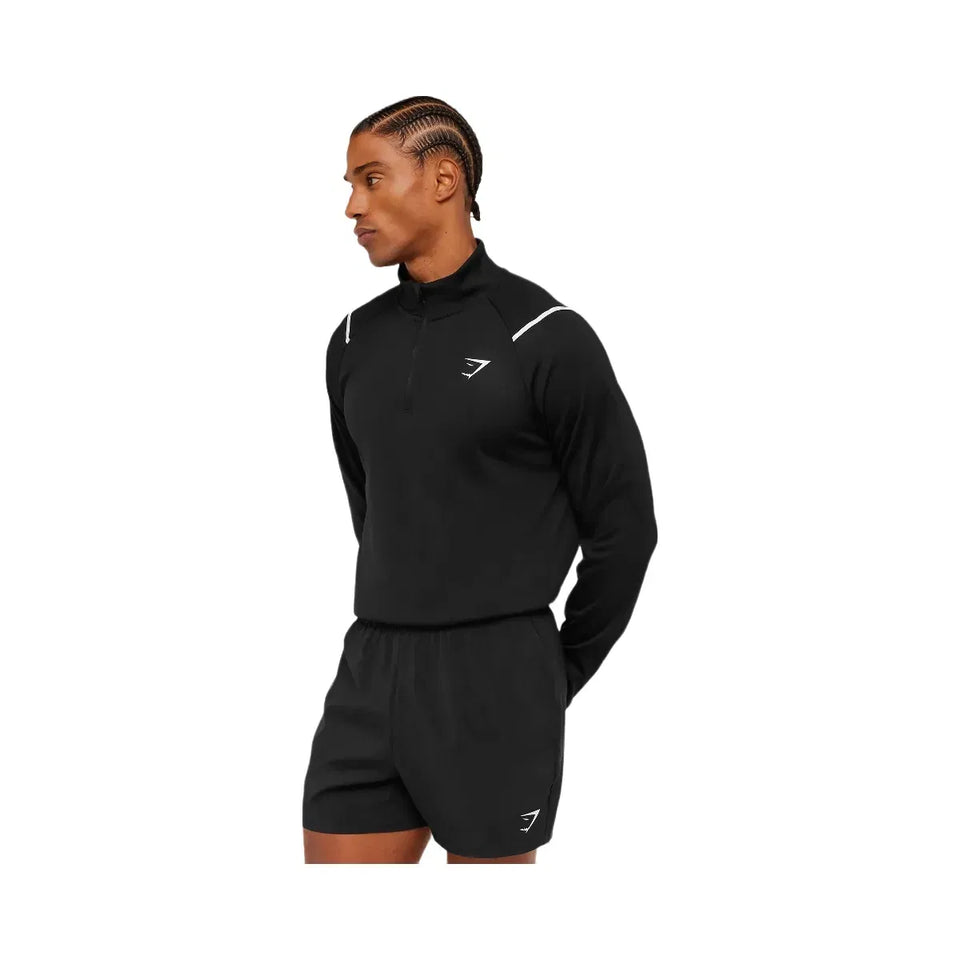 Gymshark Arrival Contrast 1/4 Zip Black
