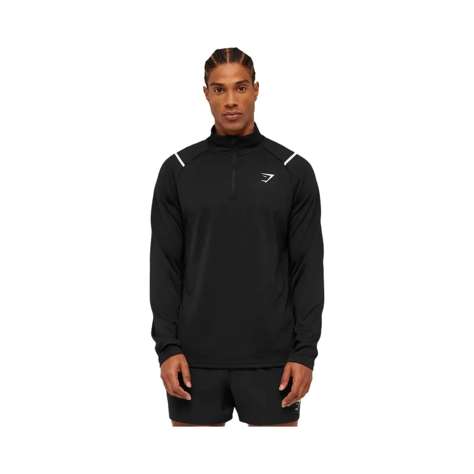 Gymshark Arrival Contrast 1/4 Zip Black