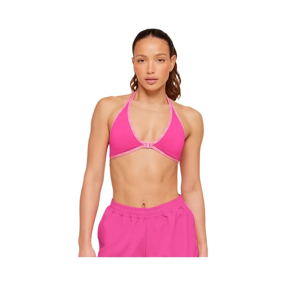 Gymshark Micro Logo Clasp Minimal Bra "Super-Set Pink"