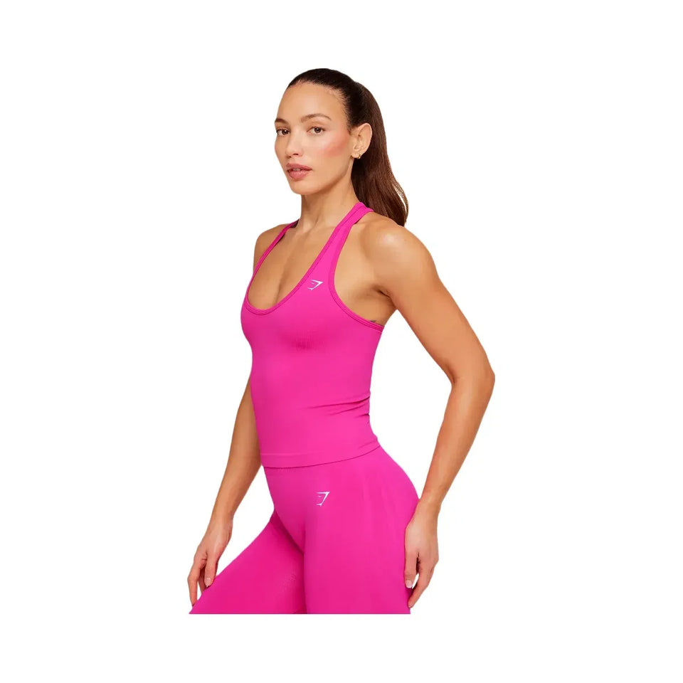 Gymshark Everyday Seamless Ribbed Tank "Super-Set Pink"