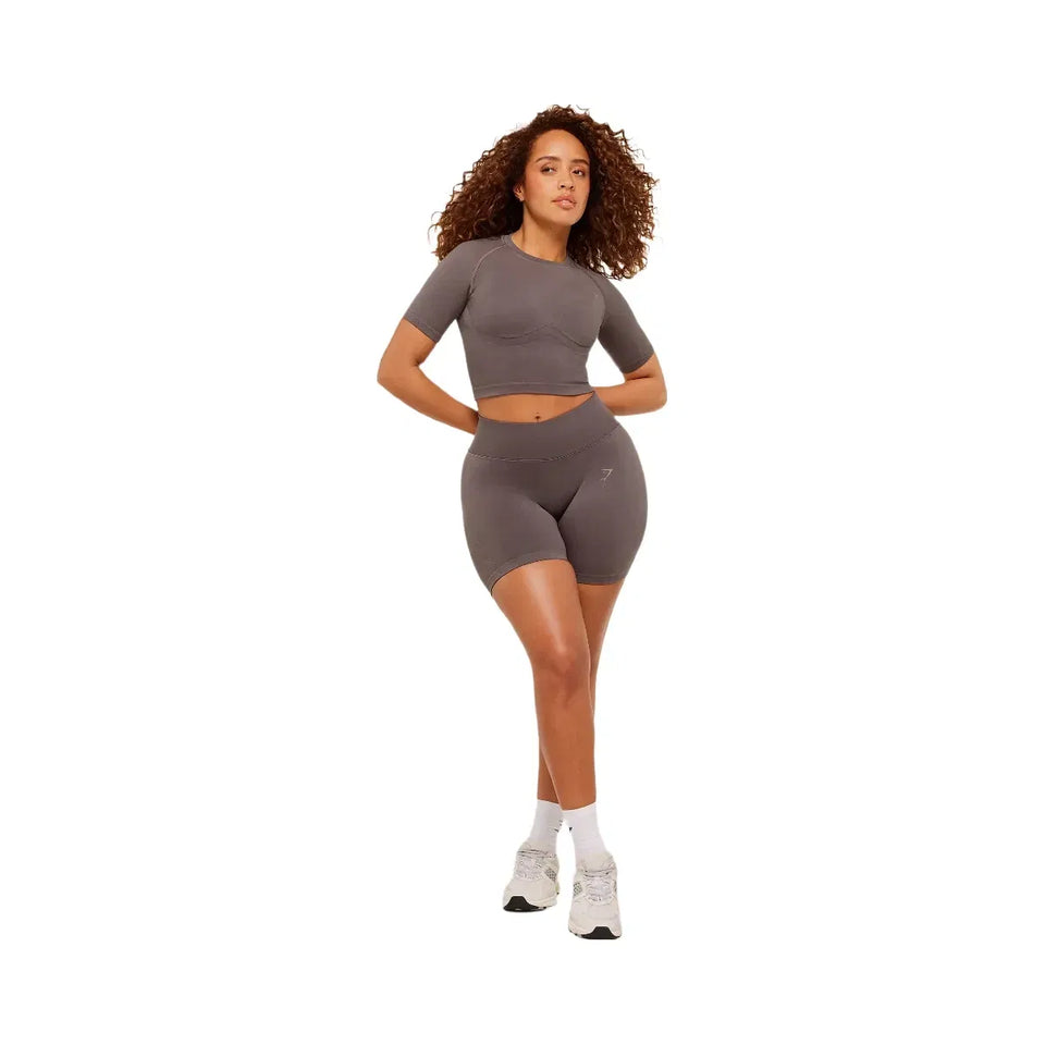 Gymshark Lift Seamless Shorts "Cool Brown"